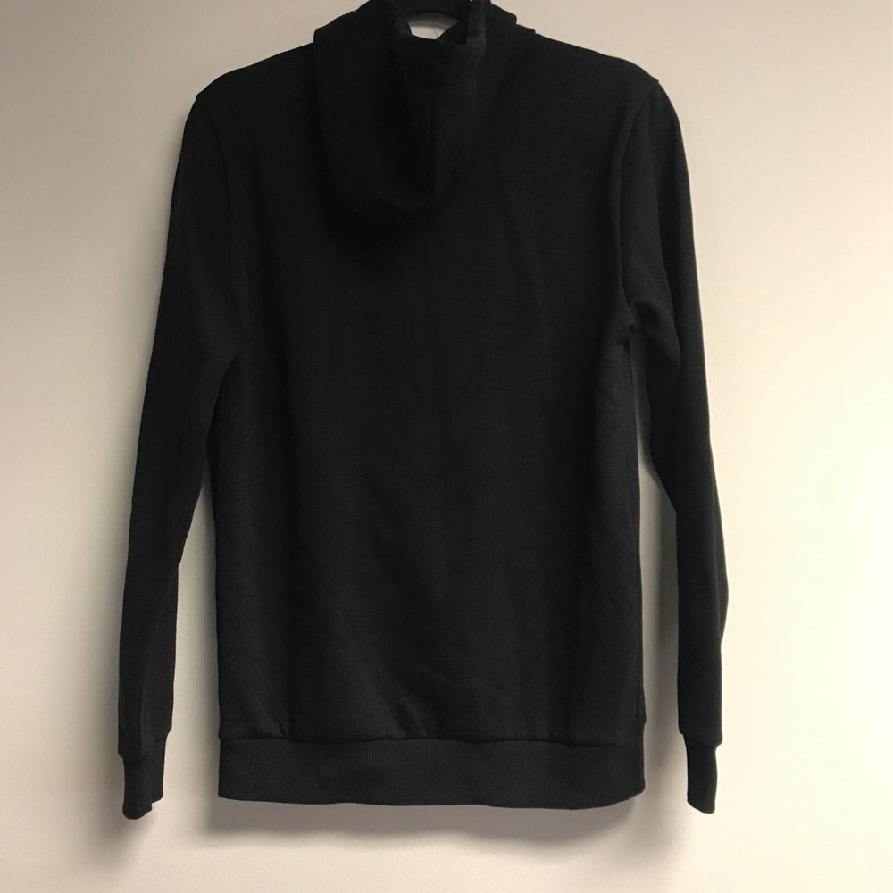 PUMA Men's SMALL Split Logo Hoodie Puma Black/High-Risk Red - Picture 3 of 5